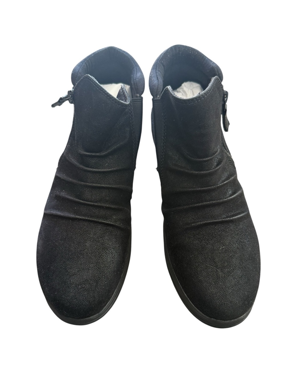 Cloudsteppers by Clarks NIB Breeze RangeBlack Ruched Ankle Booties